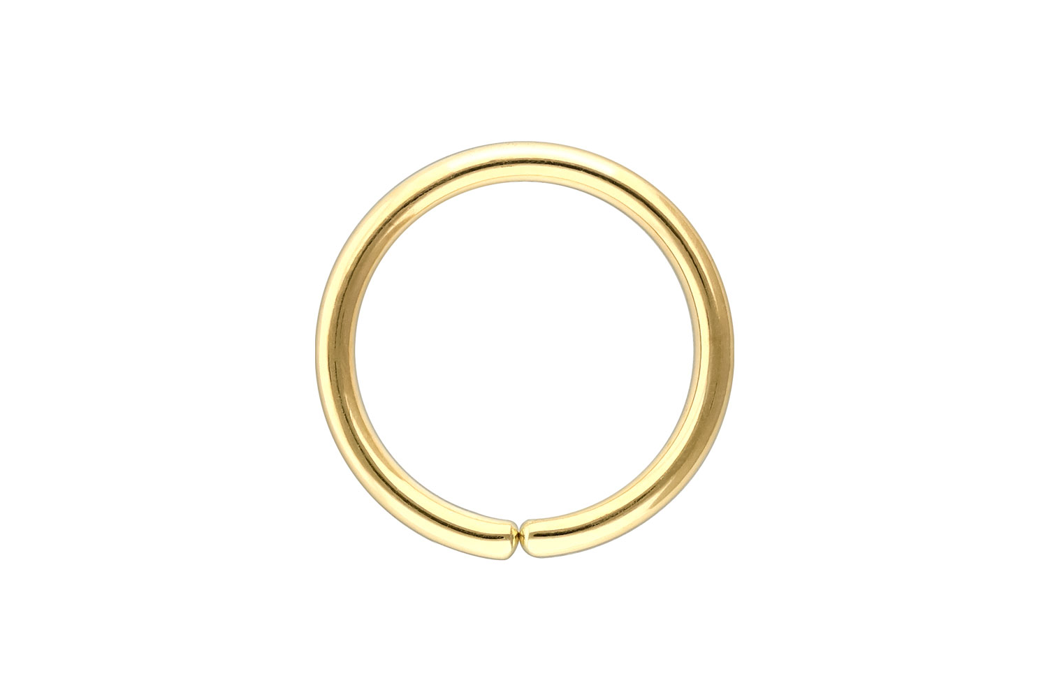 18 Karat Gold O-Ring - biegbar von Piercingline